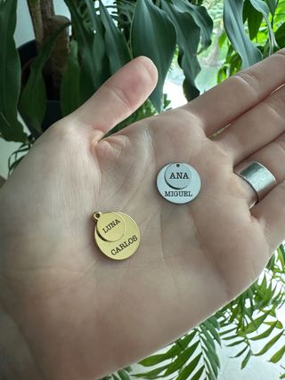 Colgantes combinados personalizables inoxidable