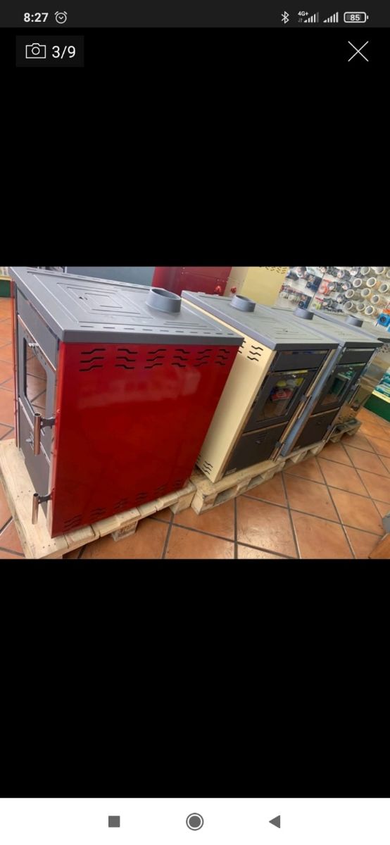 Hidroestufa cocina leña 32kw