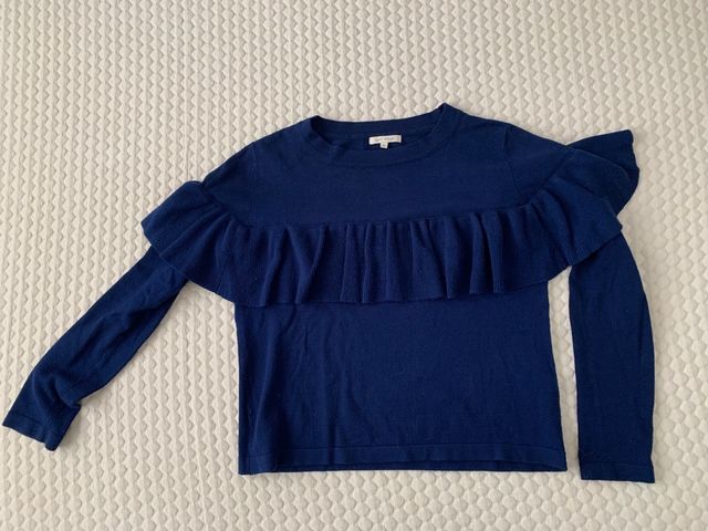 Jersey azul marino con volante