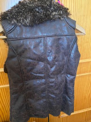 chaleco polipiel y pelo 