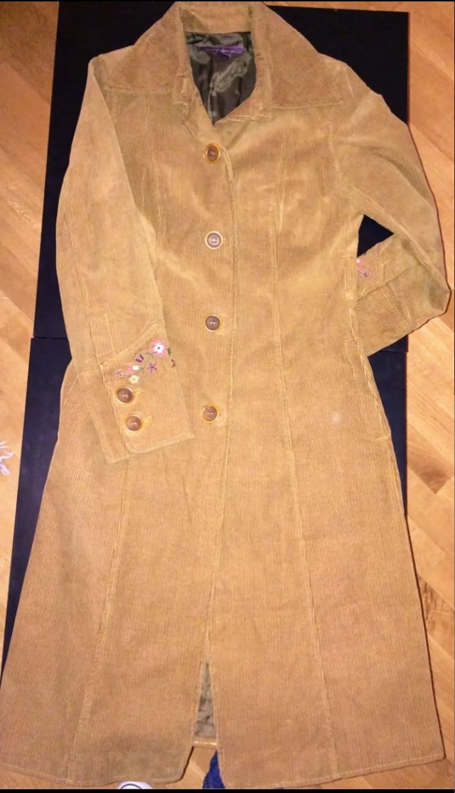 Abrigo de pana mujer