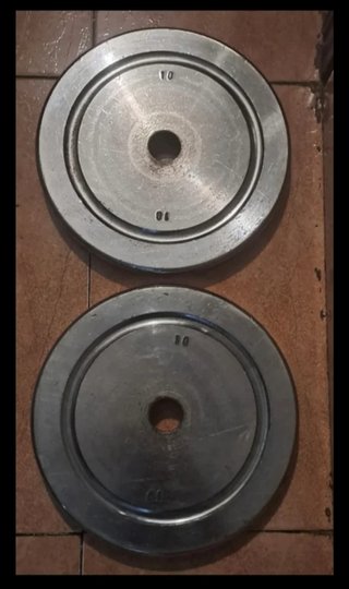 LOTE DE PESAS DISCOS Y BARRAS