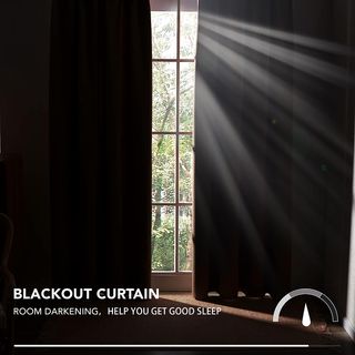 NUEVAS Cortinas opacas térmicas beige 140x290cm