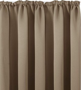 Cortinas opacas térmicas caqui o beige 140x260cm