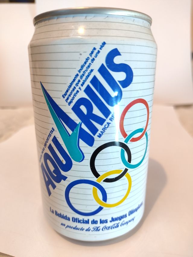 Lata Aquarius 330ml. Juegos Olímpicos. Año 1993