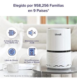 LEVOIT Purificador de Aire Filtro HEPA de 3-Etapa
