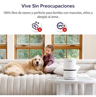 LEVOIT Purificador de Aire Filtro HEPA de 3-Etapa