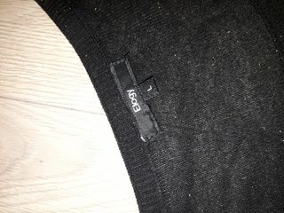 Camiseta de manga larga de punto negra