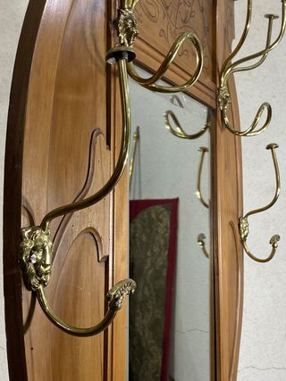 Antiguo perchero de entrada Art Nouveau