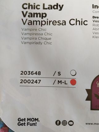 Disfraz Vampiro Halloween