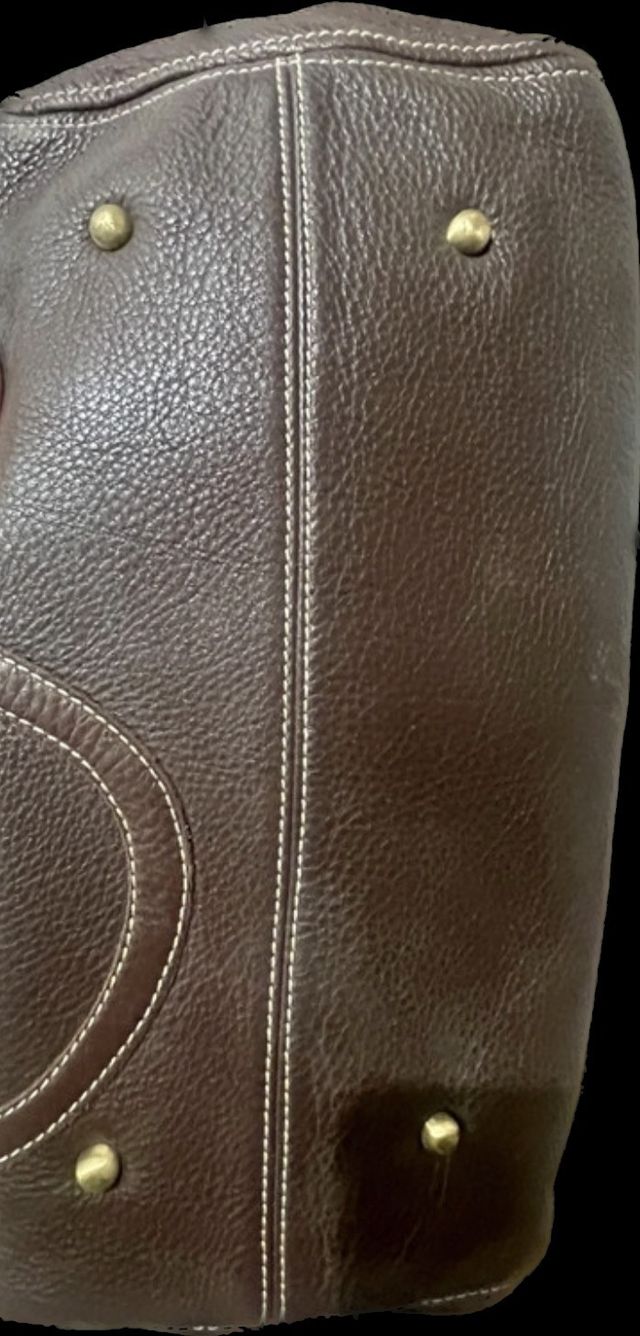 bolso piel marron purificacion garcia