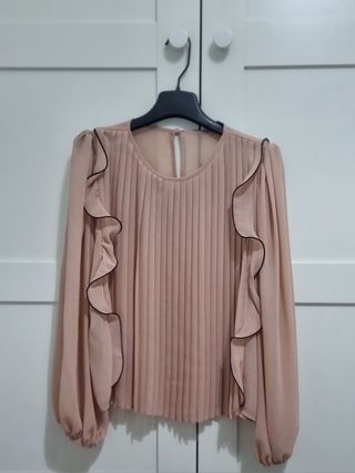 Elegante blusa rosa Zara 🌺