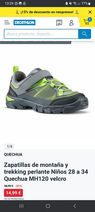 Zapatillas de montaña y trekking niño