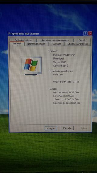 PC sobremesa + Monitor + ratón + teclado