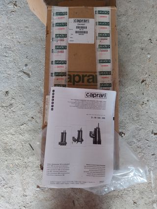 Bomba sumergible de pozo caprari 0.9 kw