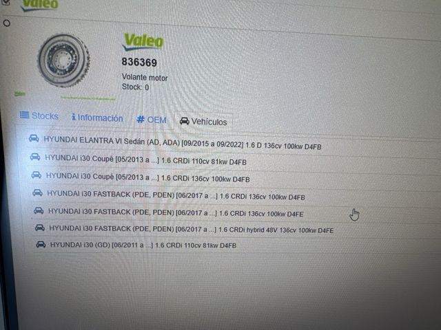 Volante motor valeo 836369