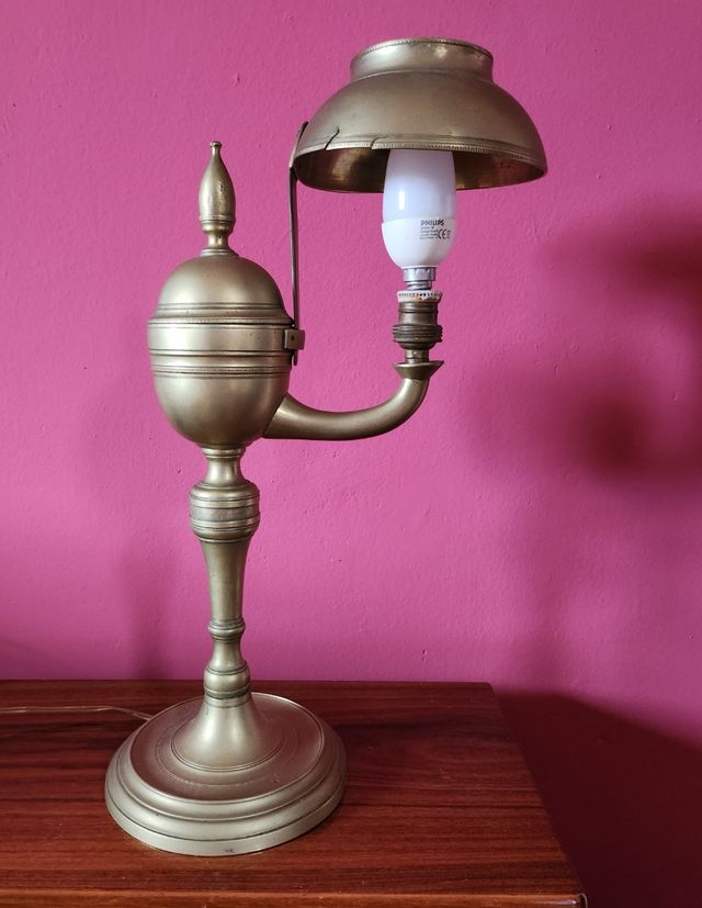 LAMPARA QUINQUE DE BRONCE