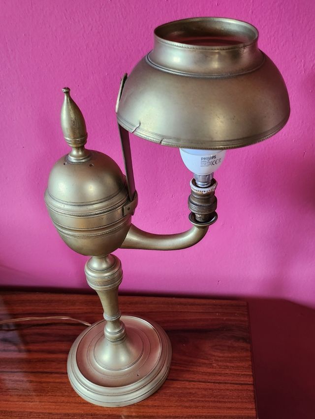 LAMPARA QUINQUE DE BRONCE