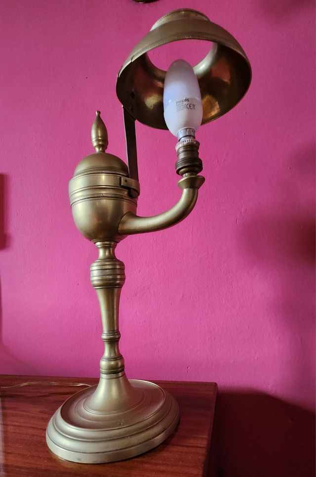 LAMPARA QUINQUE DE BRONCE