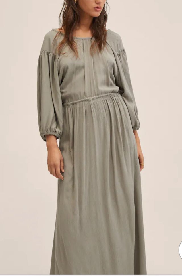 vestido oversize fluido lazo