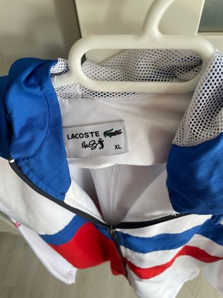 chaqueta cortaviento tenis lacoste andy roddick xl
