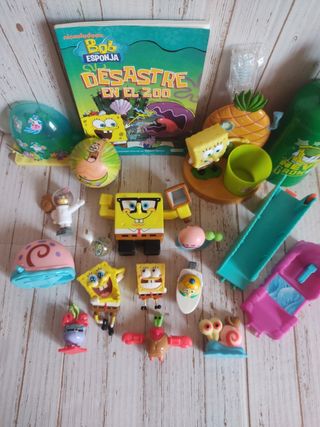 BOB ESPONJA:Juguetes,libro,figuras Burger King....