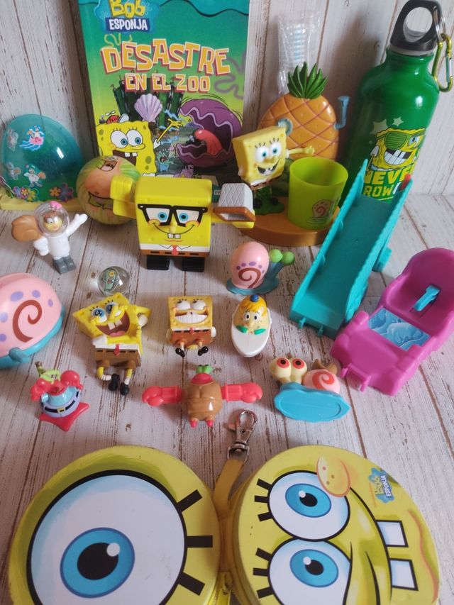 BOB ESPONJA:Juguetes,libro,figuras Burger King....