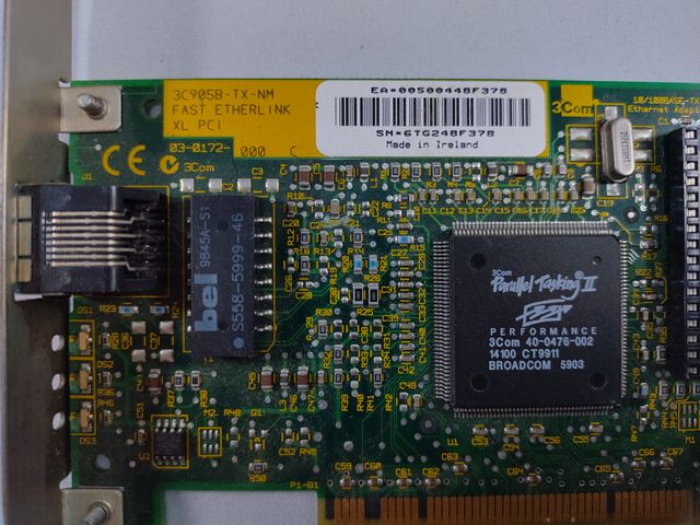 Tarjeta Fast Ethernet 3COM 3C905B 100Mbps