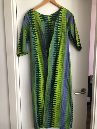 vestido/kimono geométrico estilo Missoni