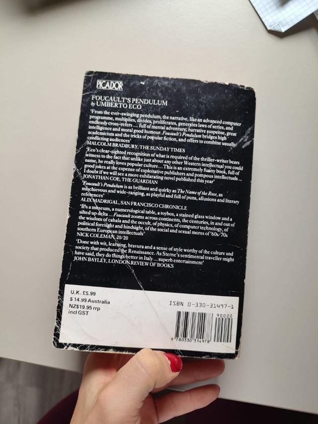 Libro - Il pendolo di Foucault