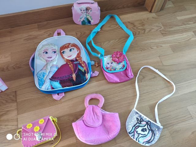 Lote de mochila y bolsitos
