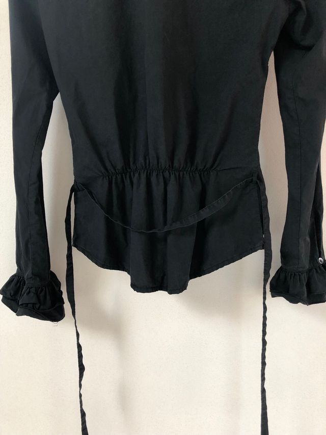 Camicia nera elegante taglia S