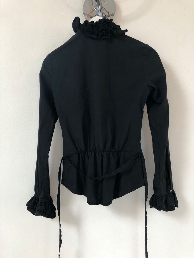 Camicia nera elegante taglia S