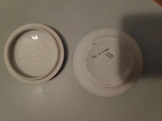 Ciotolina con coperchio in ceramica Limoges