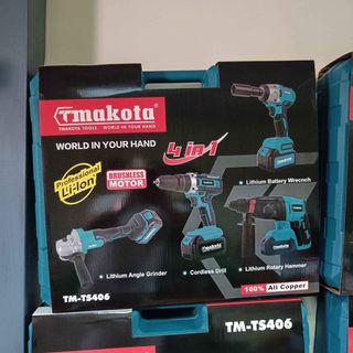 Kit 4 in 1 Trapano Avvitatore + Avvitatore a Impul