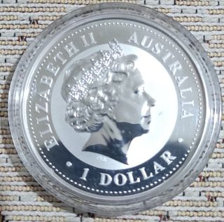 Moneda Plata y oro kookaburra 2003