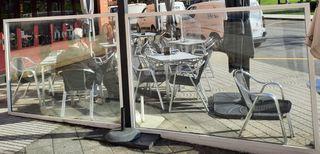 Hierro negro de hierro unión mamparas