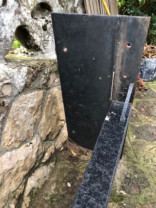 Hierro negro de hierro unión mamparas