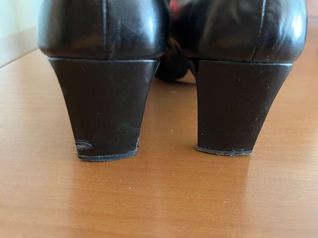 Zapato negro mujer piel T 39