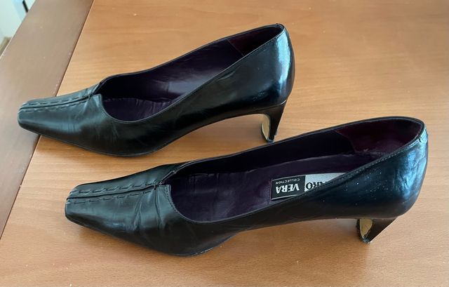 Zapato negro mujer piel T 39