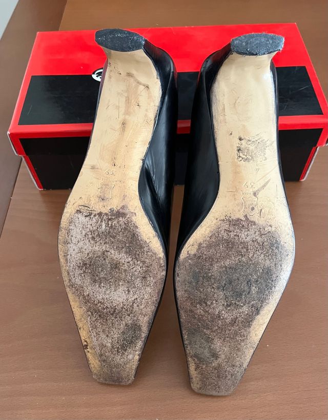 Zapato negro mujer piel T 39