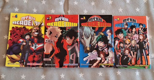4 Mangas My Hero Academia (1,2,3 y 4)