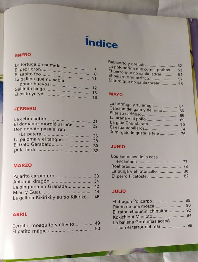 365 días con animales. Gloria Fuertes