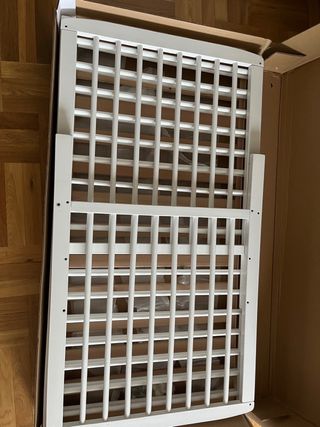 Cuna bebe madera blanca 60*120
