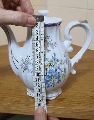 Cafetera de porcelana