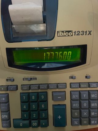 Calculadora impresora Ibico