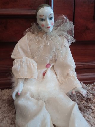 Pierrot Bonecos de Porcelana