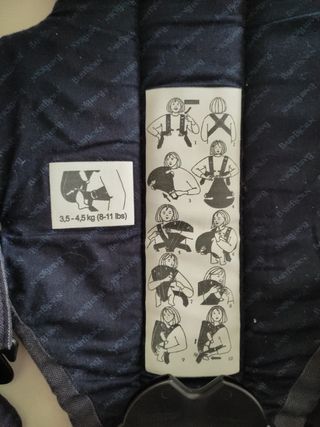 Mochila portabebés de 3,5 a 4,5kg