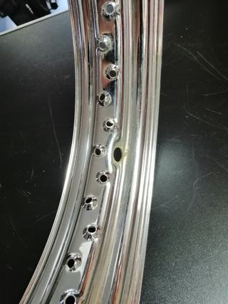 Cerchio acciaio cromato T 16x300