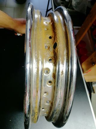 Cerchio acciaio cromato T 16x300